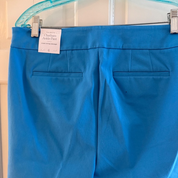 Talbots Chatham Wms Blue Ankle Stretch Pant size 6 - Picture 2 of 9